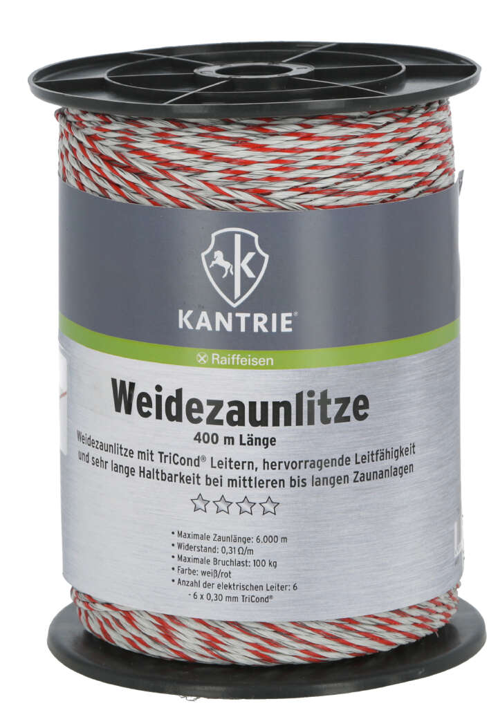 KANTRIE Weidezaunlitze für mittlere Zaunanlagen